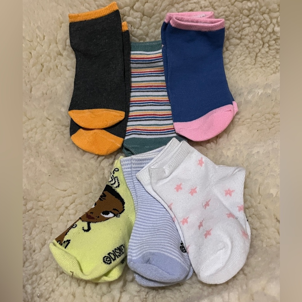 Mixed Baby/Toddler No-Show Socks - Colorful 6-Pack